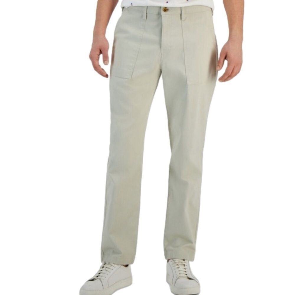 Club Room Men's Straight Leg Pants Stone Wall 38 X 30 NWT